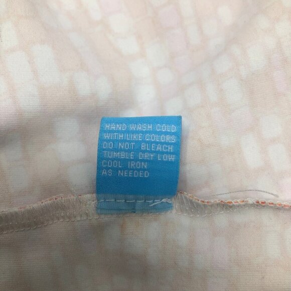 J McLaughlin Catalina Cloth Cap Sleeve Orange Tile Print Dress Size S - Picture 7 of 7